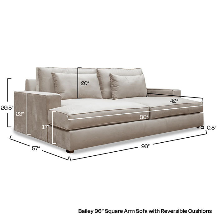 Home by Sean & Catherine Lowe Bailey 96" Square Arm Sofa with
